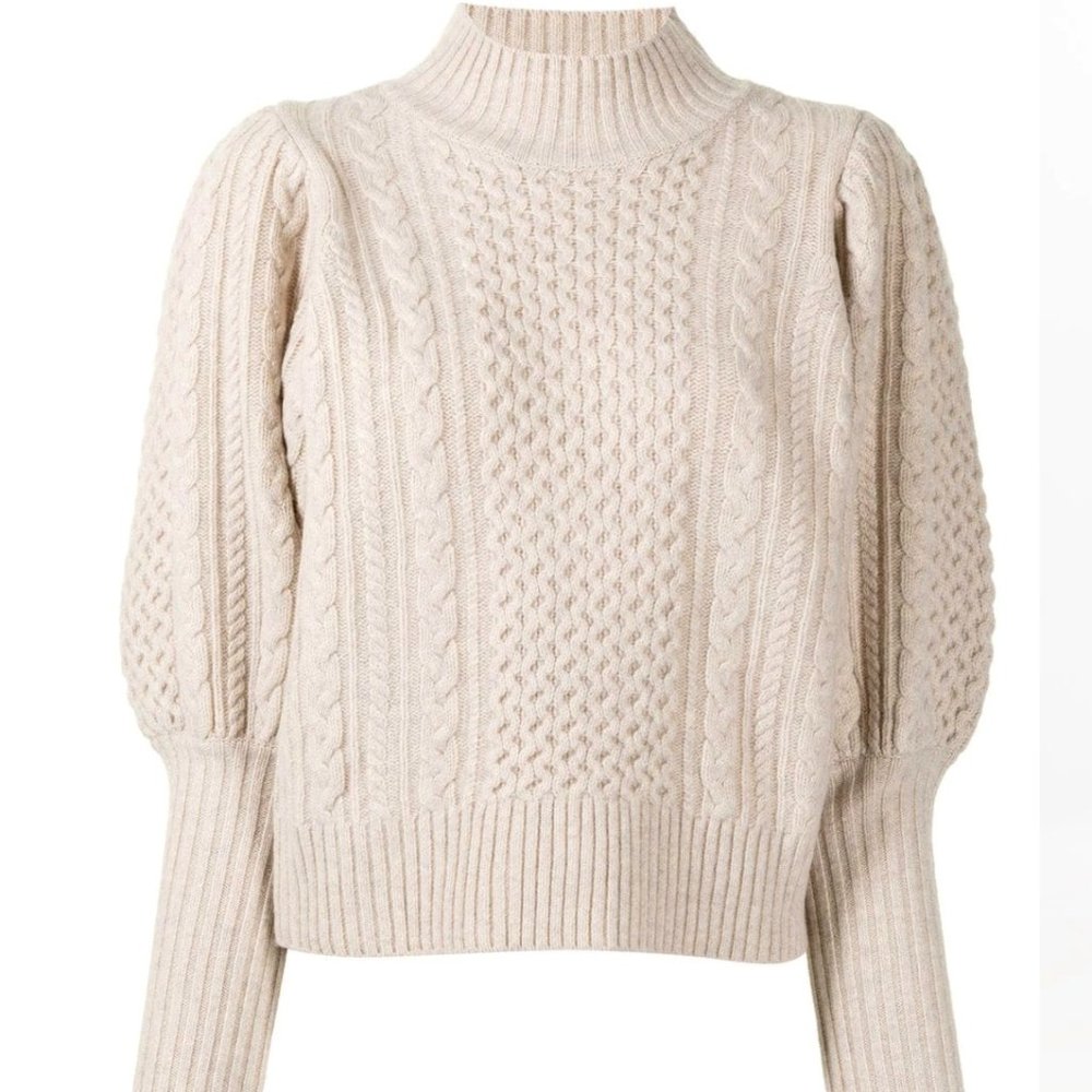 Sea New York Cable Knit Turtleneck Sweater - Picture 2 of 14
